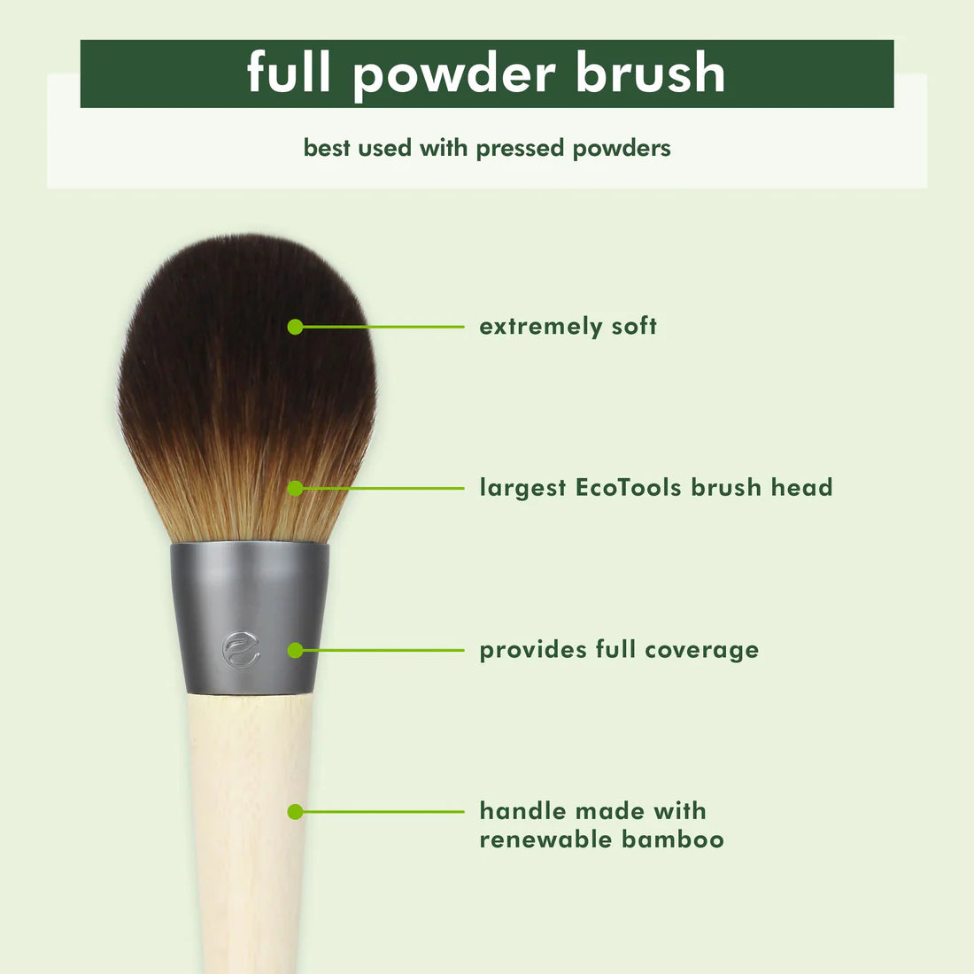 Ecotools Full Powder Single Brush #1600