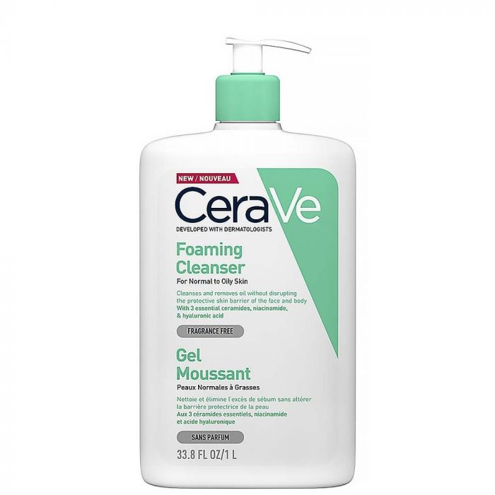 Cerave Foaming Cleanser For Normal To Oily Skin
