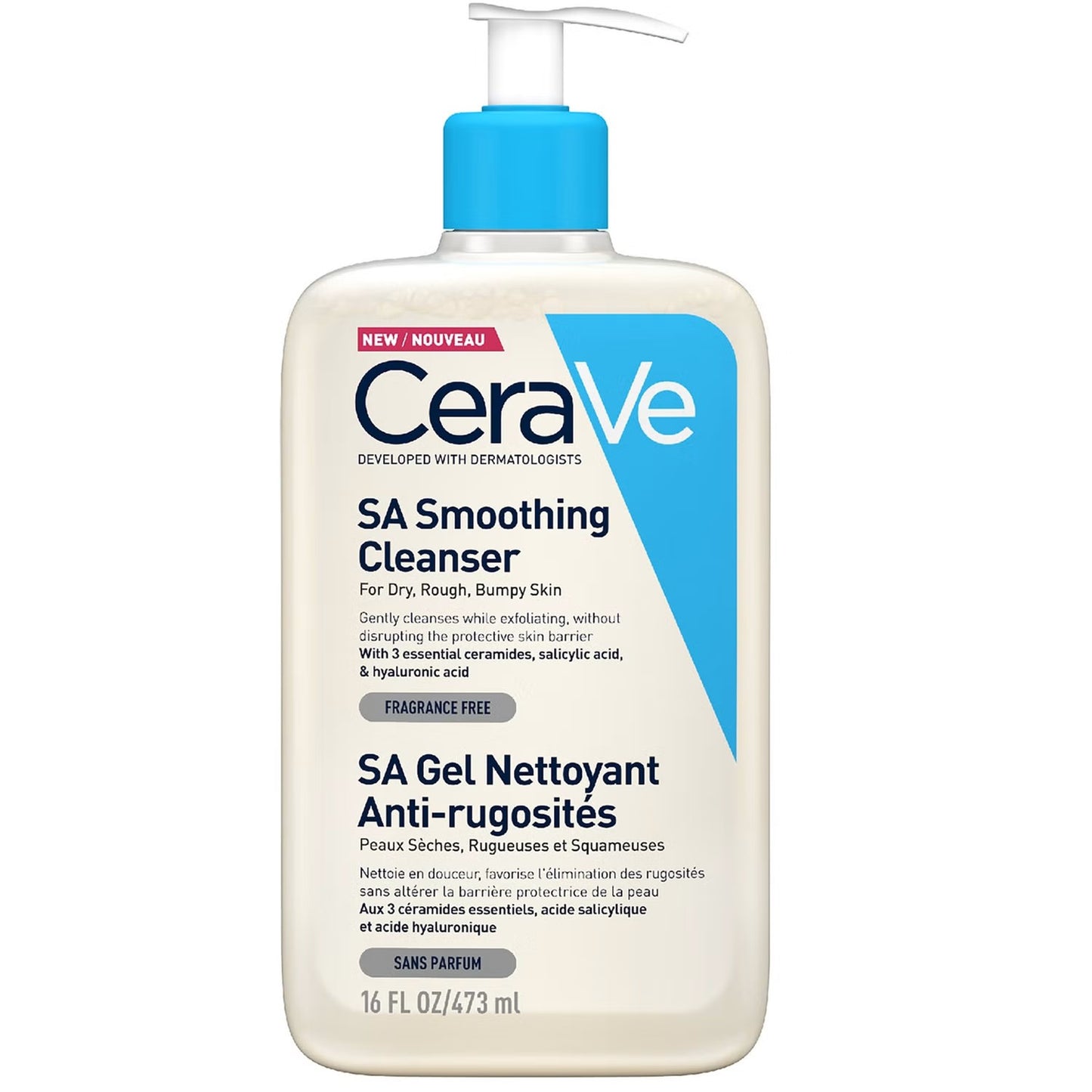 Cerave SA Smoothing Cleanser for Dry, Rough, Bumpy Skin