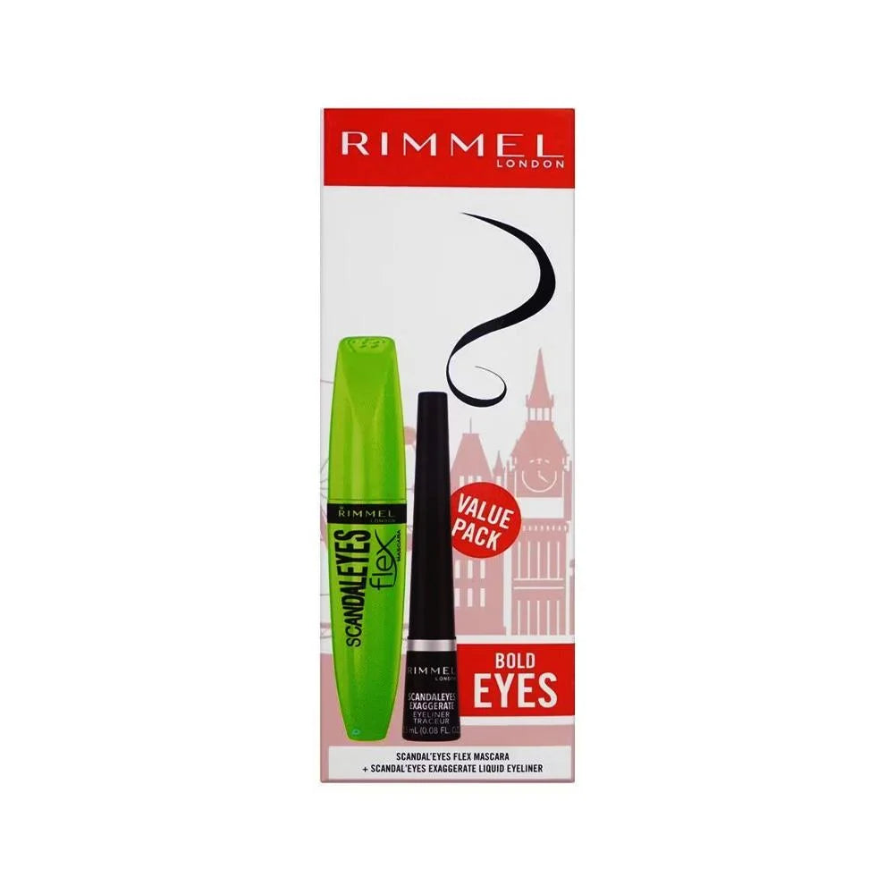 Rimmel London Bold Eyes Scandleyes Flex+Exaggerate Liquid Eyeliner Set