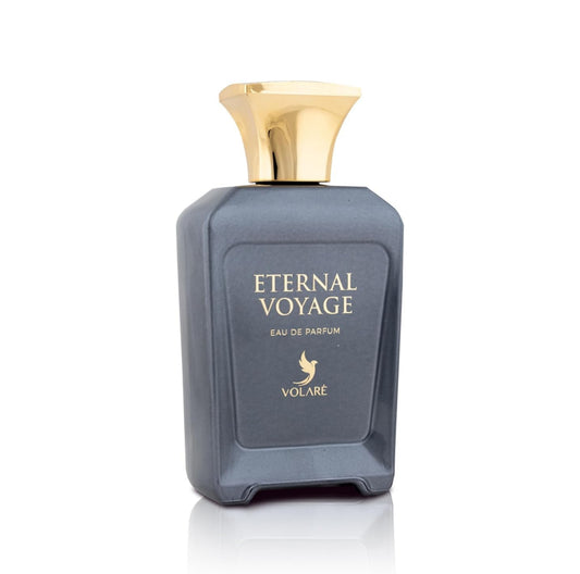 Volare, Eternal Voyage Eau De Parfum for Men -100ml | Fresh Aquatic & Woody Scent with Sea Notes, Grapefruit, Jasmine & Patchouli