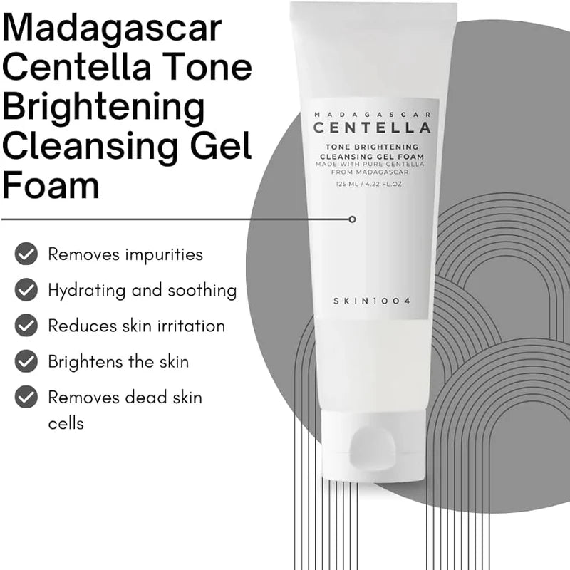 Skin1004 Madagascar Centella Tone Brightening Cleansing Gel Foam 125ml