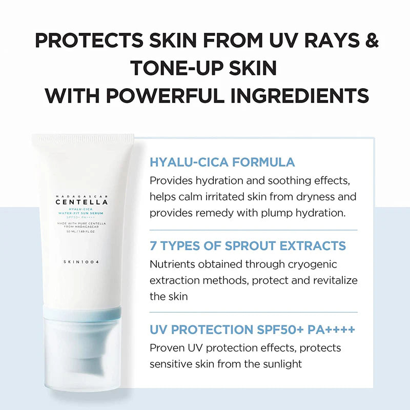 Skin1004 Madagascar Centella Hyalu-cica Water-fit Sun Serum SPF50+ 50ml
