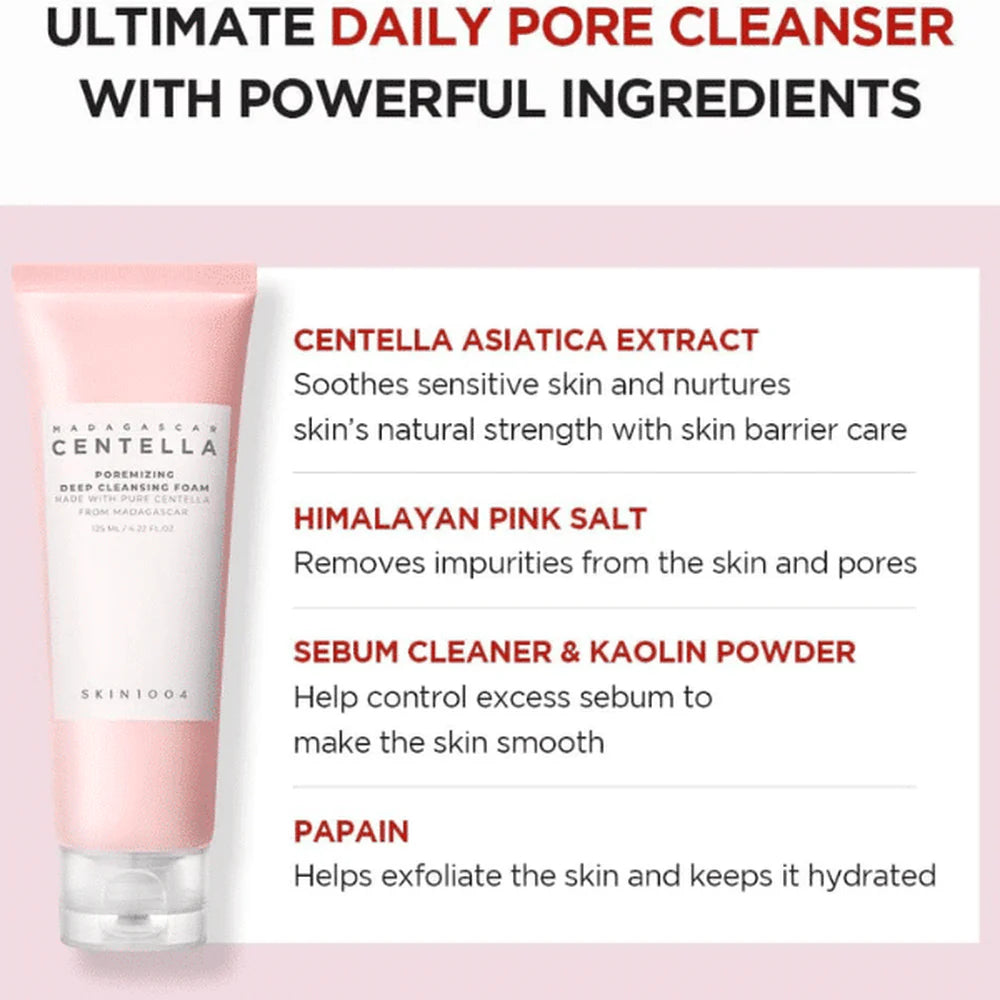 Skin1004 Madgascar Centella Poremizing Deep Cleansing Foam 125ml