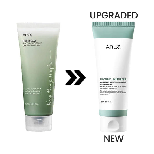 Anua Heartleaf+Succinic Acid Moisture Cleansing Foam 150ml