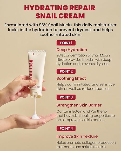 K-Secret Seoul 1988 Cream Snail Mucin 93%+Rice 100ml