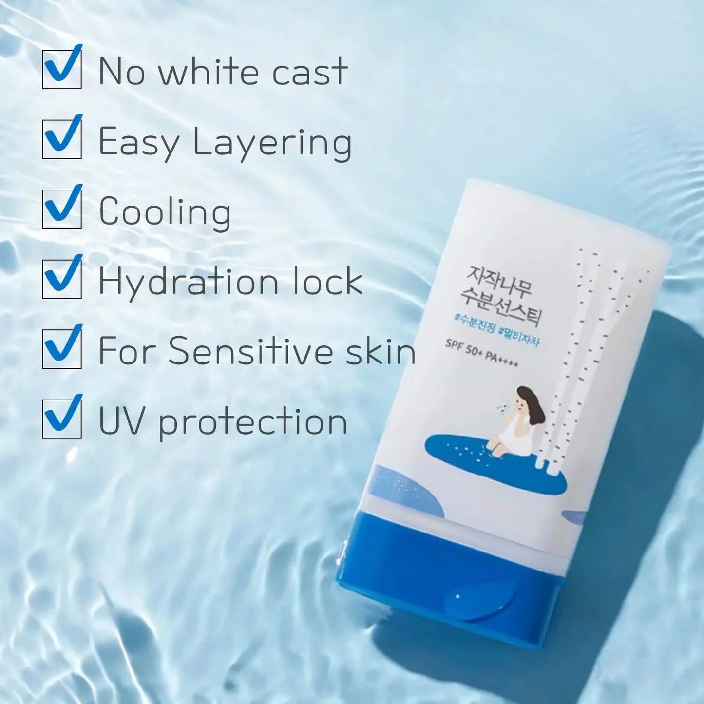 Round Lab Birch Juice Moisturizing Sun Stick SPF50+ 19g