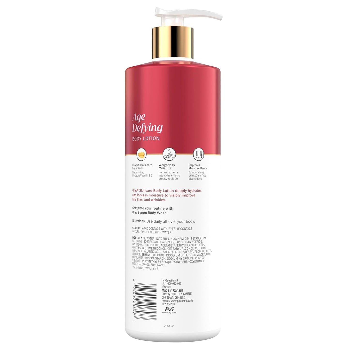 OLAY Body Lotion 502ml Age Defying Niacinamide+Vit. B5 & Lipids