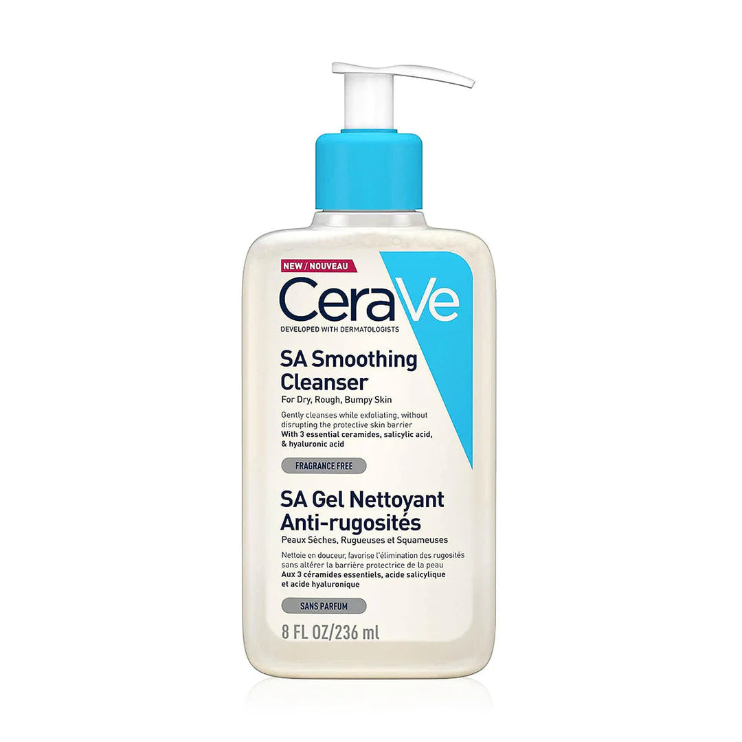 Cerave SA Smoothing Cleanser for Dry, Rough, Bumpy Skin