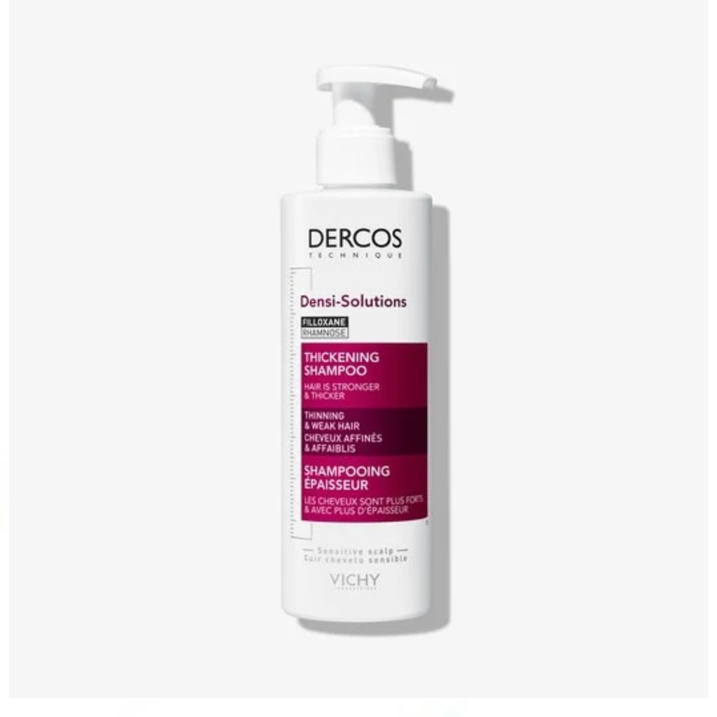 Vichy Dercos Densi-Solutiond Thickening Shampoo 390ml with Filloxane & Rhamnose (For Thinning & Weak Hair)