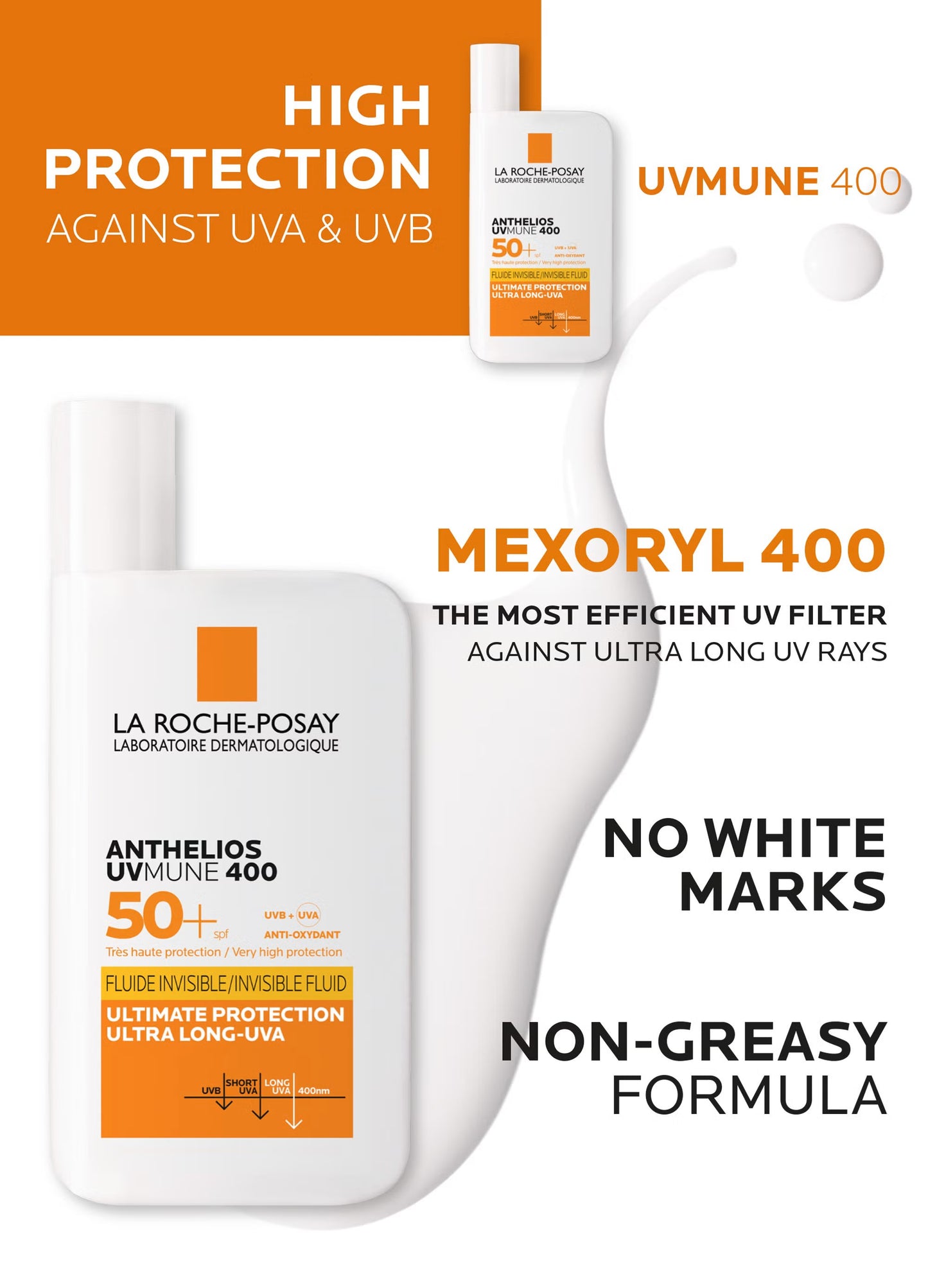 La Roche-Posay Anthelios UVmune 400 SPF50+ Invisible Fluid 50ml