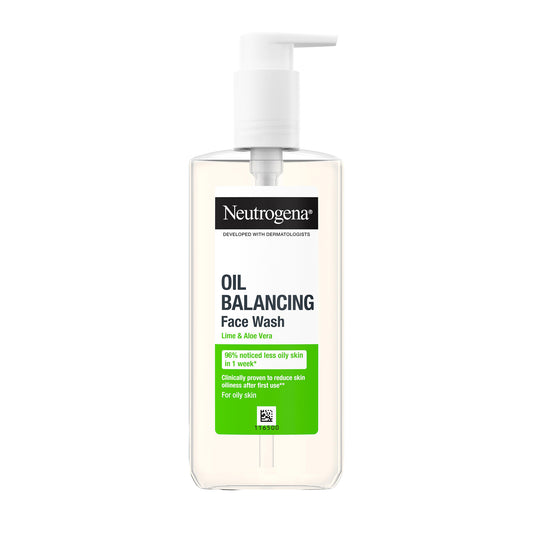 Neutrogena Oil Balancing Face Wash 200ml Lime & Aloe Vera