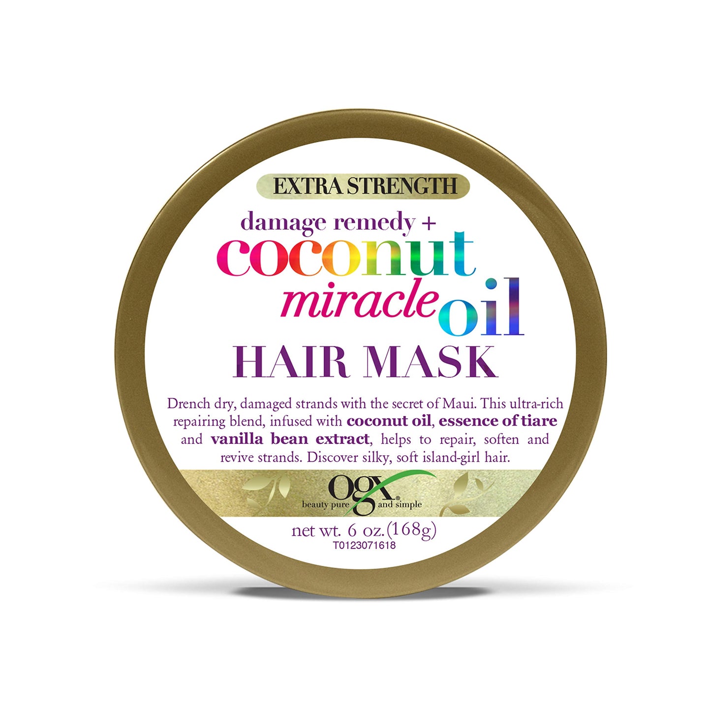 OGX Hair Mask Damage Remedy + Coconut Miracle Oil Extra Strength 168g