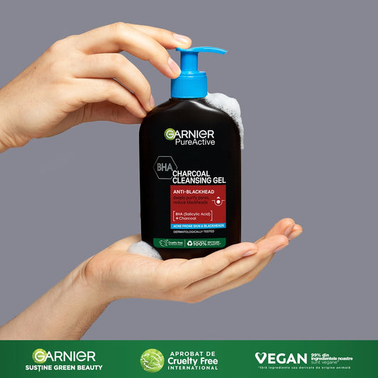 Garnier PureActive Charcoal Cleansing Gel BHA 250ml