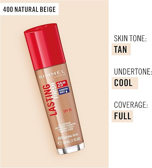 Rimmel Lasting Finish Foundation 25HR SPF20 30ml