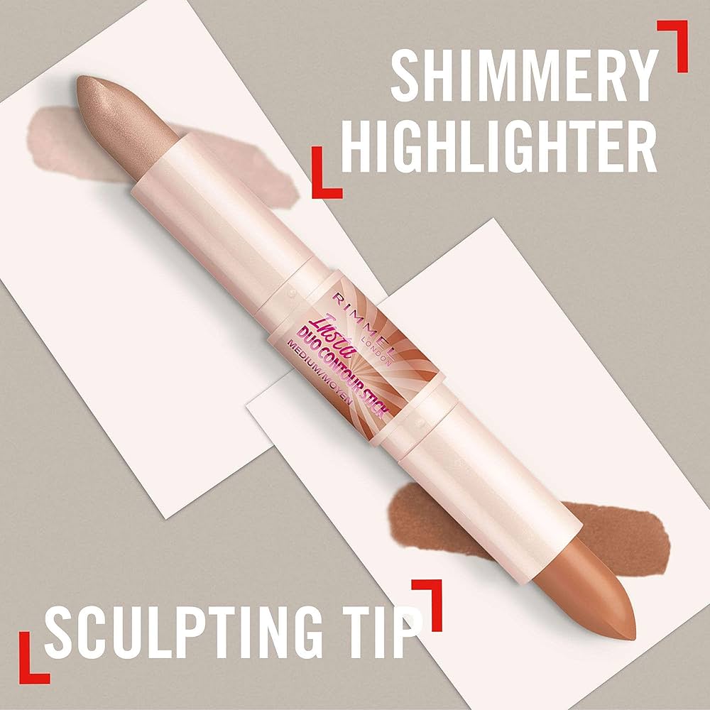 Rimmel London Insta Duo Contour Stick #100 light 4g