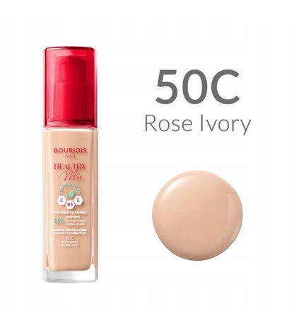 Bourjois Healthy Mix Radiant Foundation 30ml Clean & Vegan with Vitamin C,B5 and E