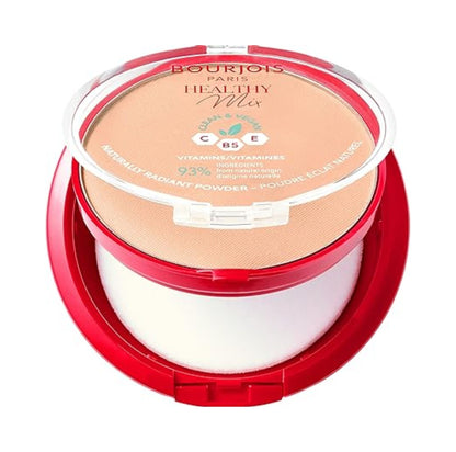 Bourjois Healthy Mix Naturally Radiant Powder 10g Clean & Vegan with Vitamins C, B5 and E