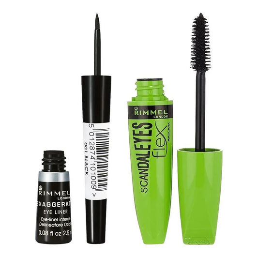 Rimmel London Bold Eyes Scandleyes Flex+Exaggerate Liquid Eyeliner Set