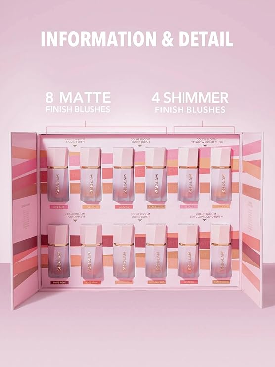 SHEGLAM Color Bloom Liquid Blush SHIMMER & MATTE Collection Set