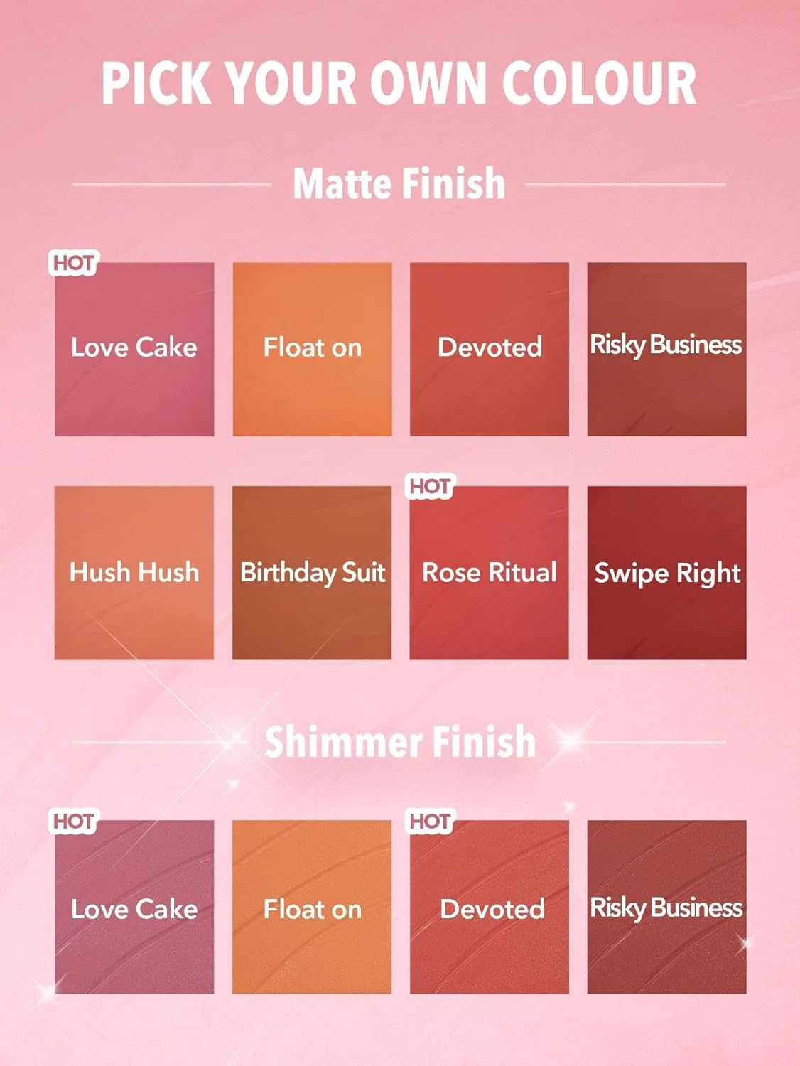 SHEGLAM Color Bloom Liquid Blush SHIMMER & MATTE Collection Set