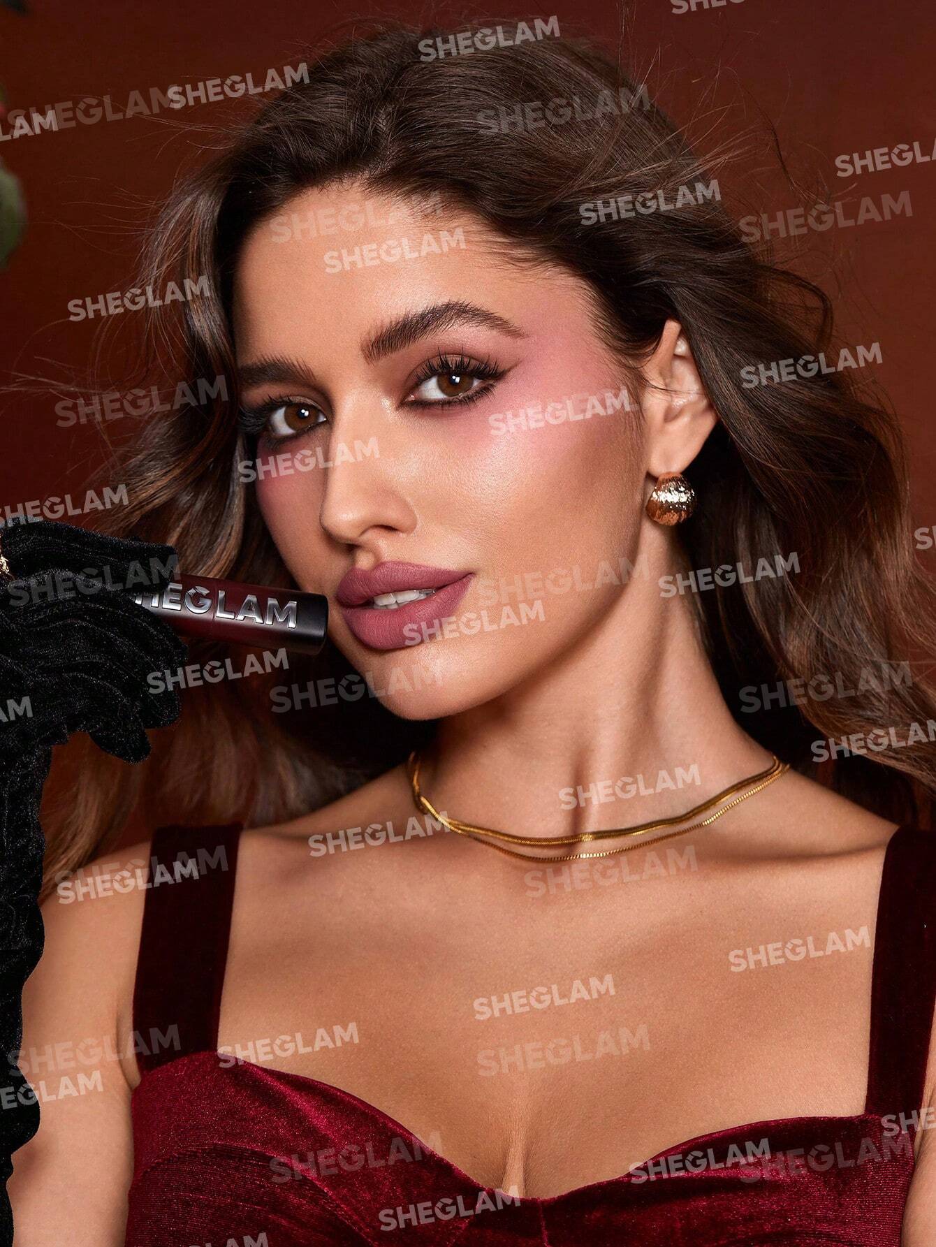 Sheglam Ember Rose Dynamatte Boom Long-lasting Matte Lipstick set 2.7gx4