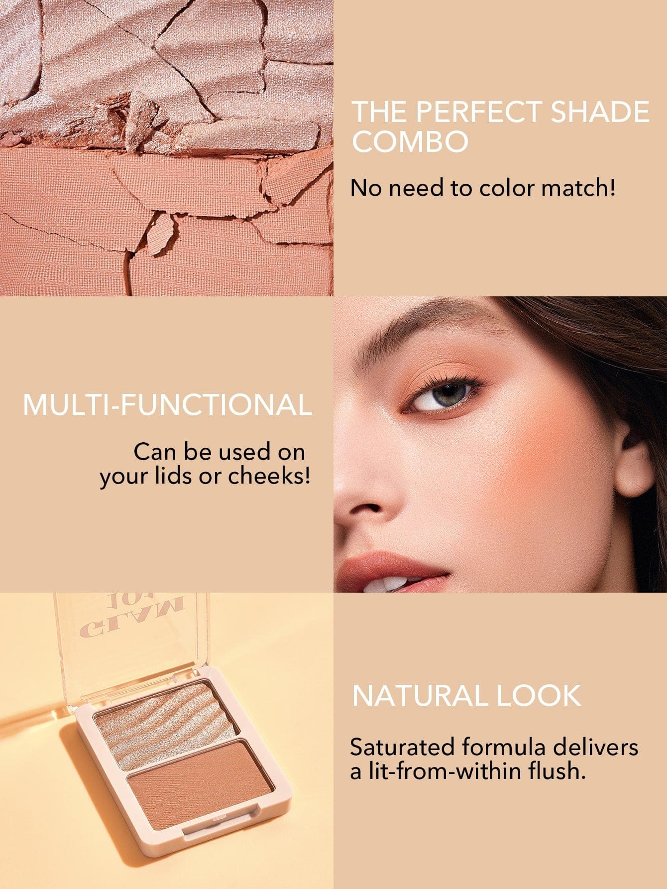 Sheglam Glam 101 Hybrid Highlighter & Blush Duo 4.7g/4.5g