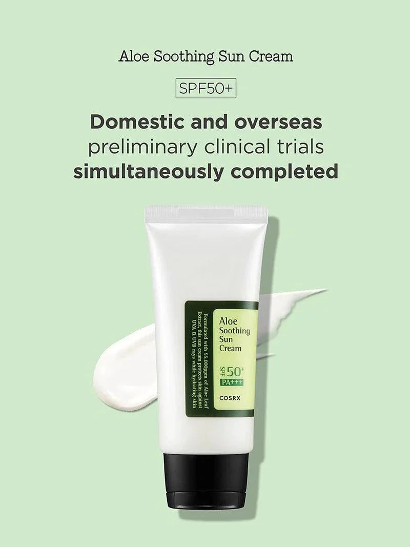 COSRX Aloe Soothing Sun Cream 50ml 100% Original Made in Korea