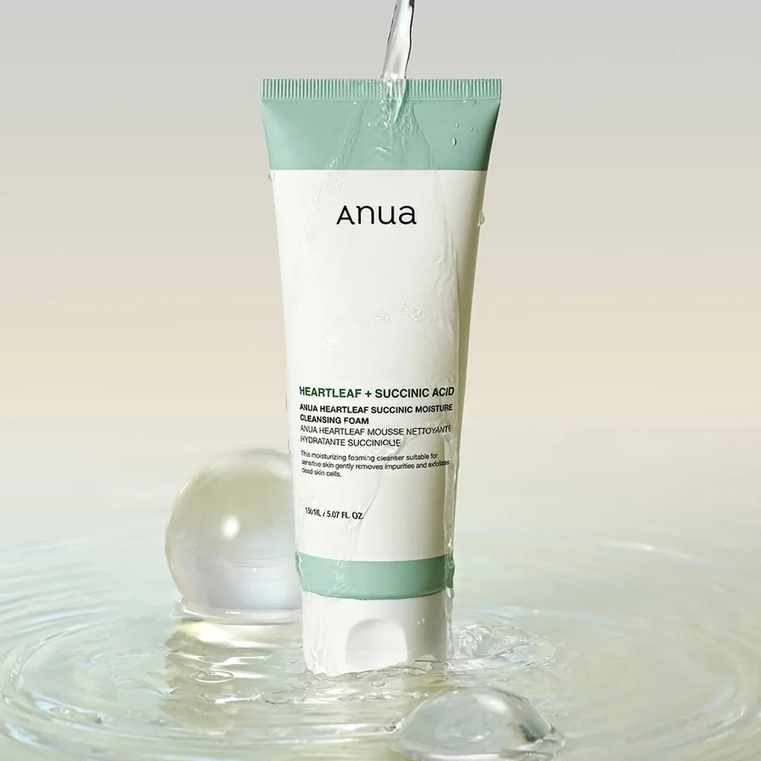 Anua Heartleaf+Succinic Acid Moisture Cleansing Foam 150ml