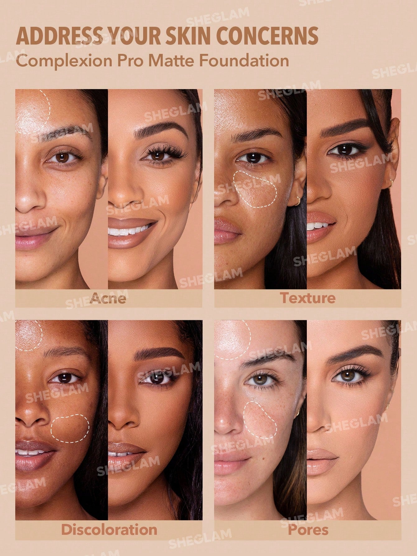 Sheglam Complexion Pro Long Lasting Breathable Matte Foundation 30ml